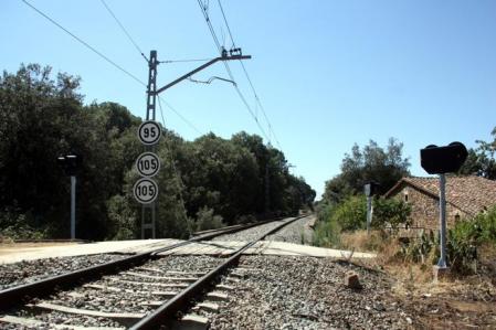 Paso a nivel entre el Figaró y La Garriga