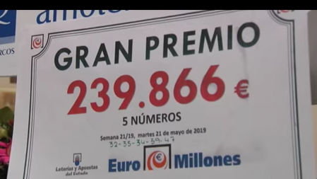 Un grupo de trabajadores invirtieron cinco euros para acabar ganando un total de 240.000 euros en un boleto del euromillón