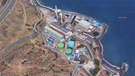 Vista de la Central Térmica de Candelaria, en Tenerife