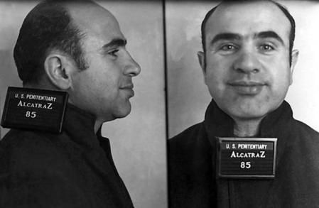 Al Capone, el preso más célebre de Alcatraz.