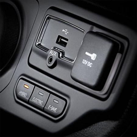 El conductor puede seleccionar manualmente tres modos de conducción: Hybrid, Electric o E-Save