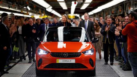 El Opel Corsa-e se fabrica en la planta de Figueruelas (Zaragoza)