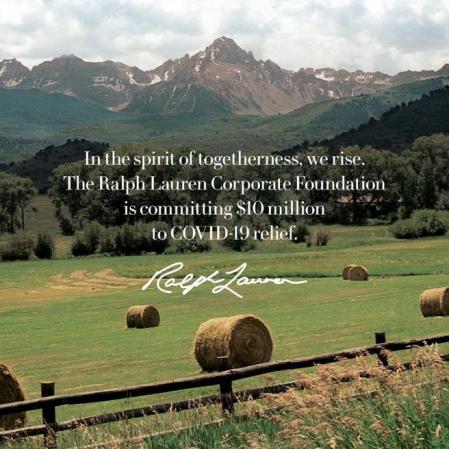 Anuncio de Ralph Lauren en Instagram