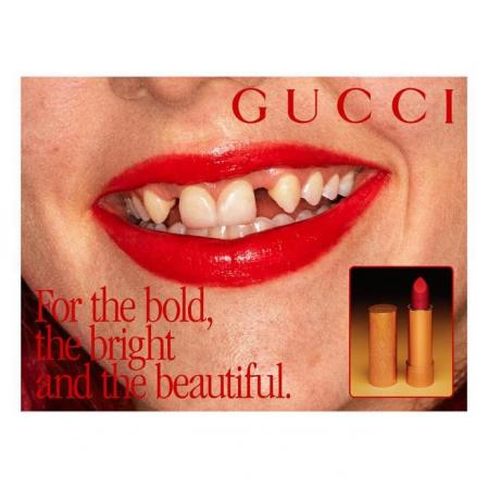 Imagen de la campaña de la colección de pintalabios de Gucci que generó polémica el año pasado