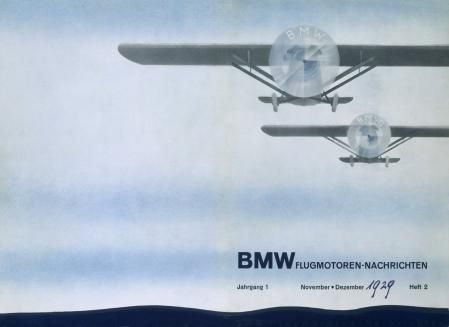 En 1929, BMW hizo un anuncio en el que aparecía el emblema y sus colores sobre una hélice de un avión en movimiento, y fue aquí donde empezó a expandirse esta interpretación