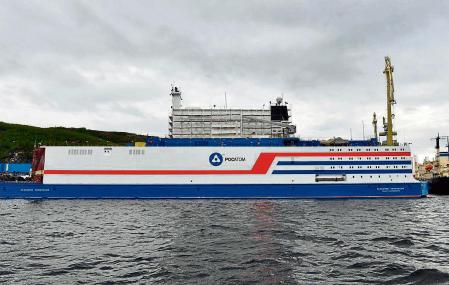 El buque Akademik Lomonosov, central nuclear flotante 