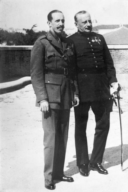 Alfonso XIII y Primo de Rivera en 1930.