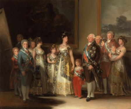 'La familia de Carlos IV', de Goya.
