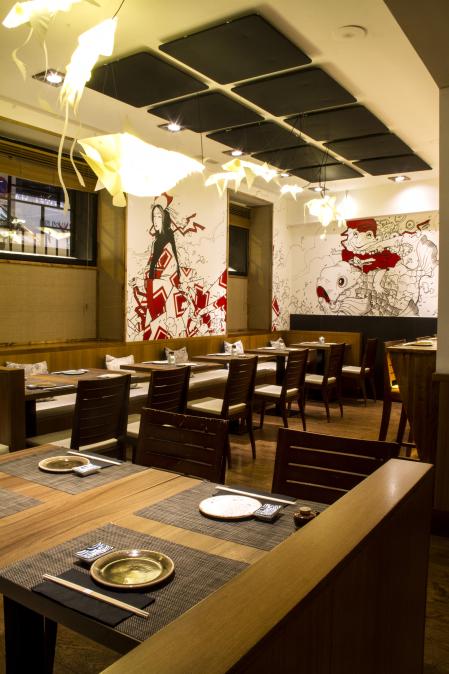 La sala del restaurante Ikigai