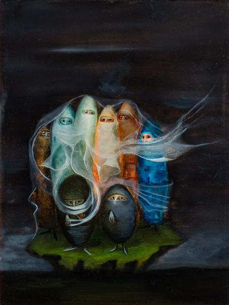 Los Surrealistas/Los Especialistas, obra de Bridget Tichenor de 1956