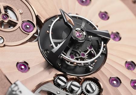 La jaula de este de tourbillon es capaz de seguir girando incluso bajo un campo magnético de 15 000 gauss