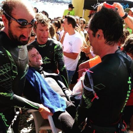 Daniel Rossinés y su amigo Jano