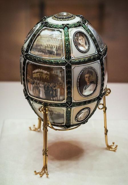 Huevo conmemorativo de Fabergé.