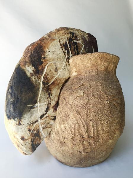 Nança obra de gres de2016 de Madola dentro de la serie 30.000 anys d.C