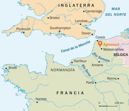 Los ingleses cruzaron el canal de la Mancha para conquistar Normandía en 1415
