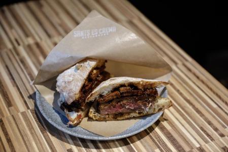 Hamburguesa Sants es crema