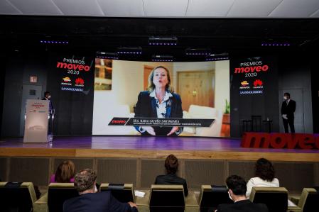 La Ministra de Economía y Transición Digital, Nadia Calviño, realizó la clausura de la gala a través de un vídeo