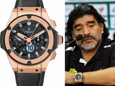 Maradona, con su King Power en oro