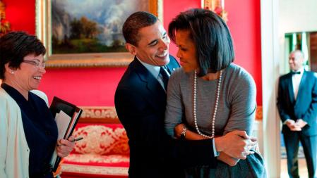 El expresidente asegura que apoyará a su esposa Michelle en cualquier objetivo que se proponga,&nbsp; Foto: Pete Souza / The White House.