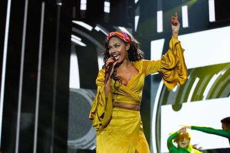 Nia en una gala de 'OT'