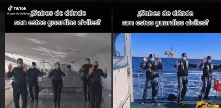 Miembros de la Guardia Civil en el País Vasco sembraron la polémica con este video de TikTok.