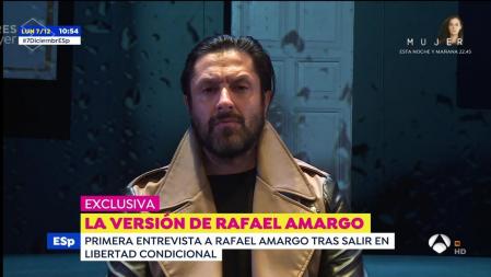 Rafael Amargo concede una entrevista a 'Espejo Público'.