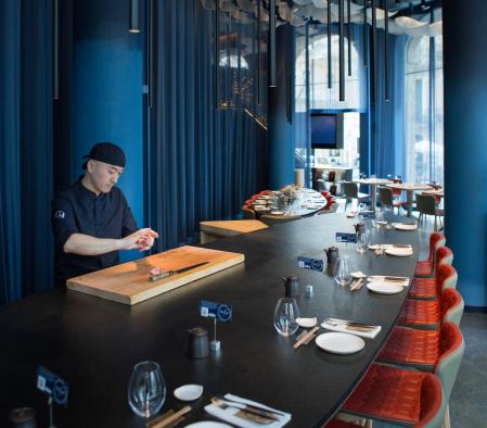 El interior del restaurante, ubicado en la Avenida Diagonal de Barcelona