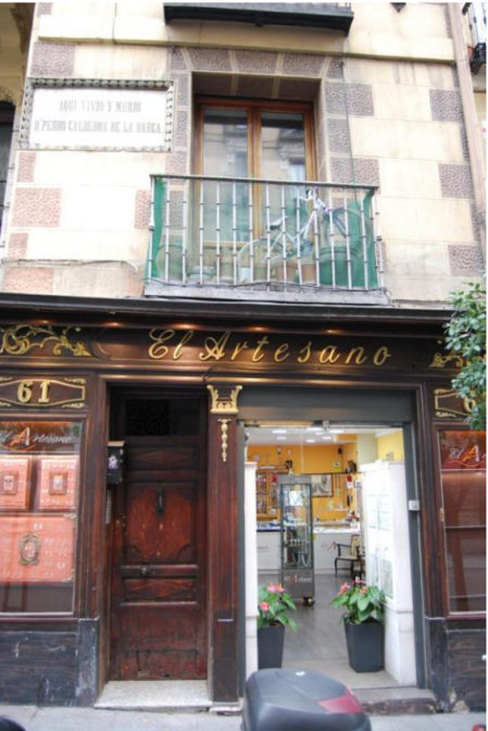 Una imagen de la casa de Calderón de la Barca en la calle Mayor de Madrid.