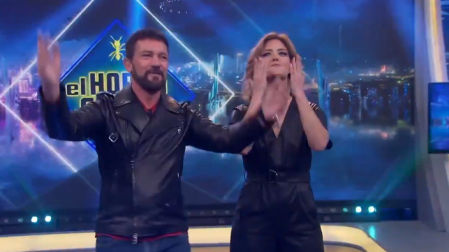 Antonio Banderas y María Casado, en 'El hormiguero'
