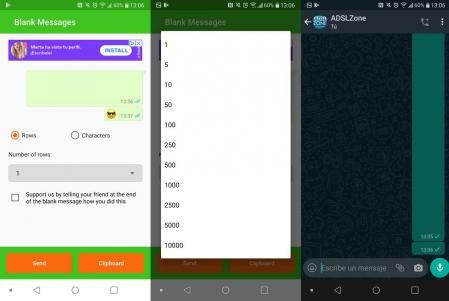 Se pueden enviar hasta 10.000 columnas sin texto