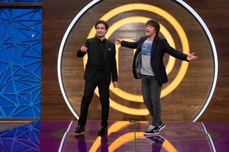 Pepe Rodríguez y Jordi Cruz durante uno de sus especiales de Navidad en TVE.