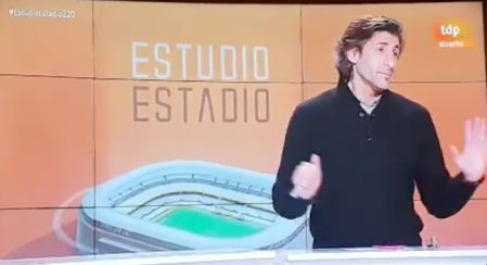 Momento en que se cuela un insulto en 'Estudio Estadio'