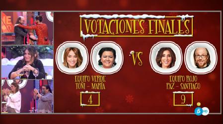 Paz Padilla y Santiago Segura se convierten en los ganadores de 'La Última Cena' especial Nochebuena