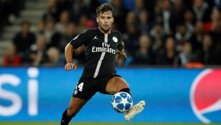 Bernat, en un partido del PSG.