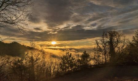 El último amanecer del año.