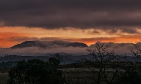 El color del último amanecer de 2020.