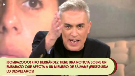 Kiko Hernández daba la noticia de la paternidad de Javier Tudela tras una información que le llegaba