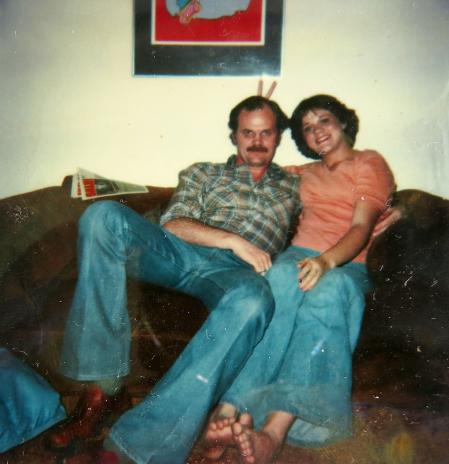 Thomas Markle y Samantha en una foto tomada en 1974.