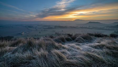 Paisaje helado de Sentfores.