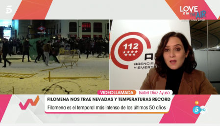 'Viva la vida' también ha hablado en directo con la presidenta de la Comunidad de Madrid, Isabel Díaz Ayuso