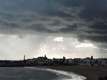 Día de lluvia en Rota.