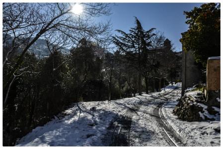 L'Argentera tras el paso de la nevada de la borrasca 'Filomena'.