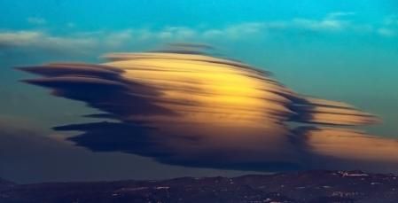 Nubes lenticulares en Vic.