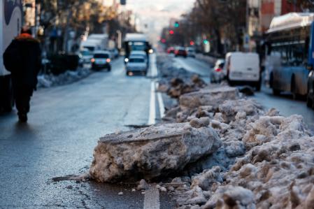Madrid activó por primera vez la gratuidad de los autobuses durante la tormenta Filomena&nbsp;