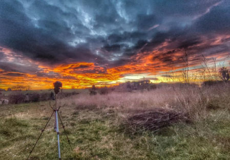 Puesta de sol en Canovelles.