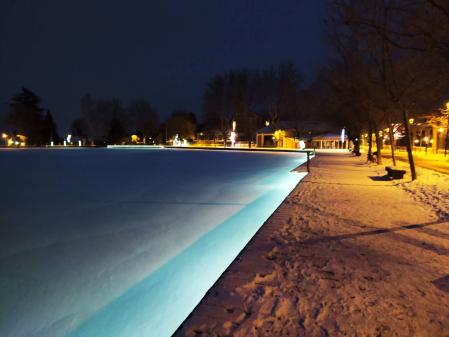 Lago helado de Puigcerdà.