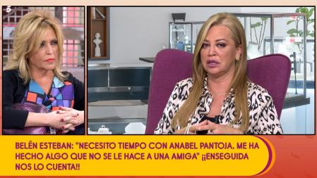 'Sálvame': Belén Esteban deja claro que ninguna de sus compañera a malmetido contra Anabel Pantoja