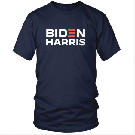 Camiseta con los apellidos del presidente y la vicepresidenta, 30 dólares