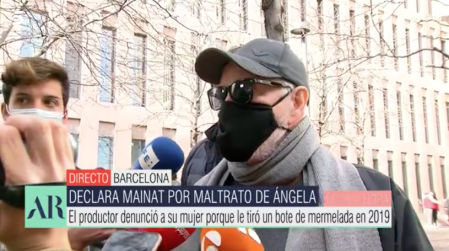 Josep María Mainat, a la puerta de los juzgados de Barcelona