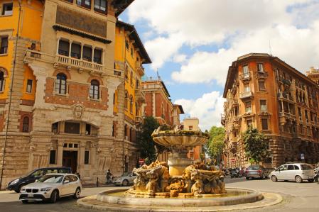 Las construcciones del barrio Coppedè datan de principios del siglo XX